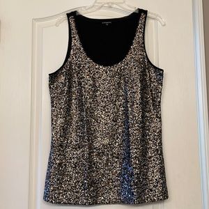 Express sequin tank - L